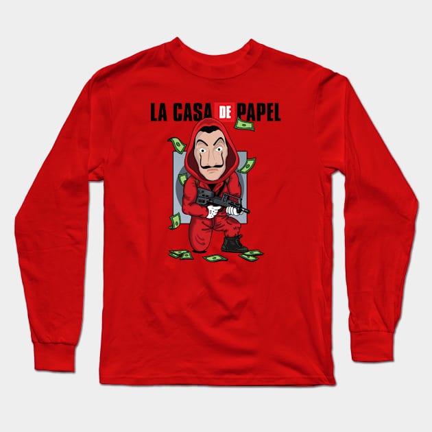 La Casa de Papel Long Sleeve T-Shirt by Moe Tees